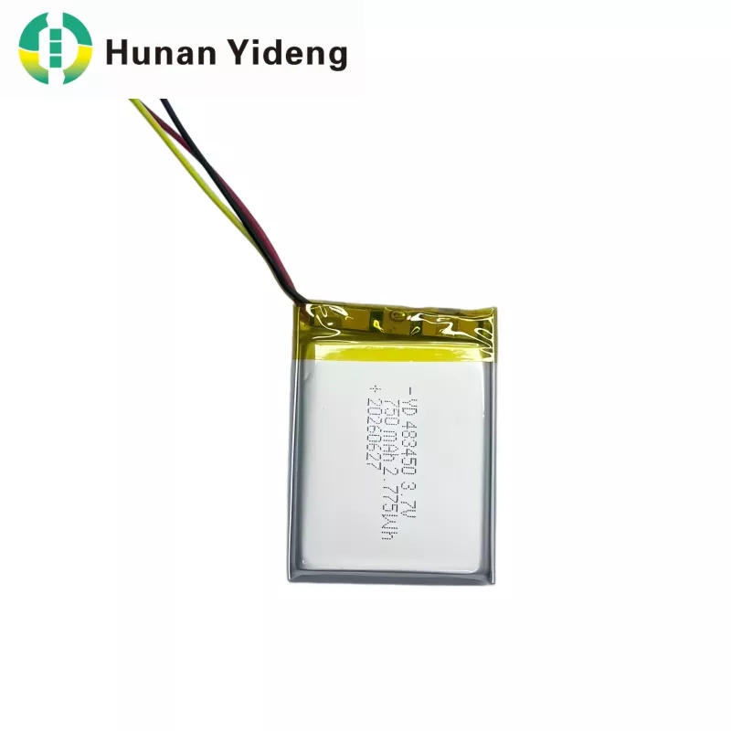 3.7V 750mAh 483447 Yüksek Kapasiteli Küçük Lityum Polimer Şarj Edilebilir Lipo Pil